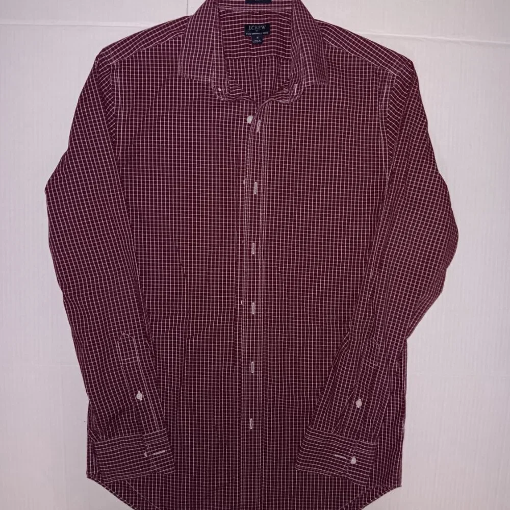 J.CREW CHECKERED PRINT BUTTON DOWN SHIRT